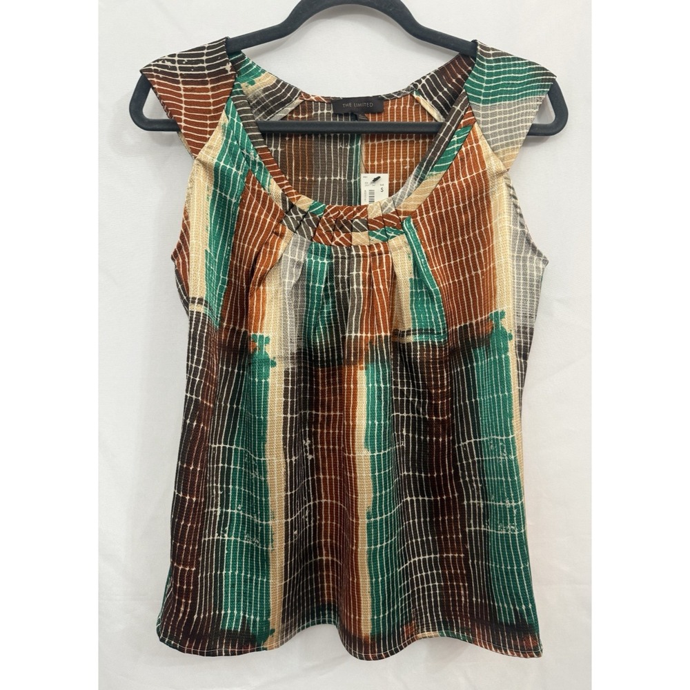 NWT‎ The Limited Multicolor Sleeveless Blouse Top Womens Size S